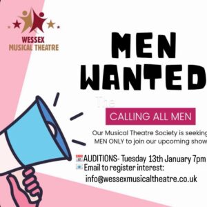 Local Musical Theatre Group Calls for Men to Take Centre Stage